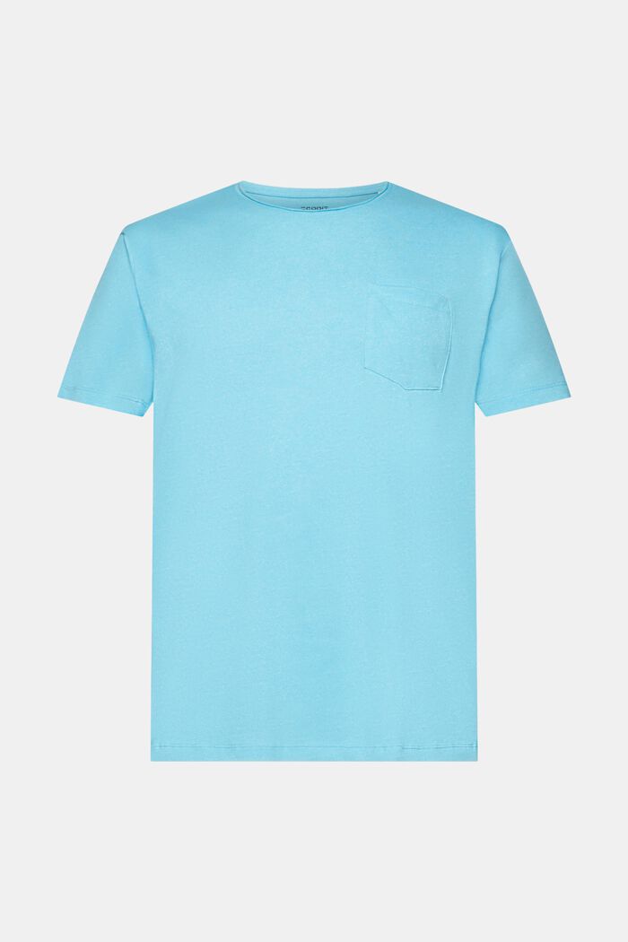Kierrätettyä: meleerattu jersey-t-paita, TURQUOISE, detail image number 7