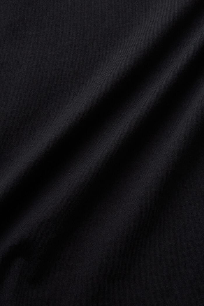 Pikeepaita space dye -kauluksella, BLACK, detail image number 4