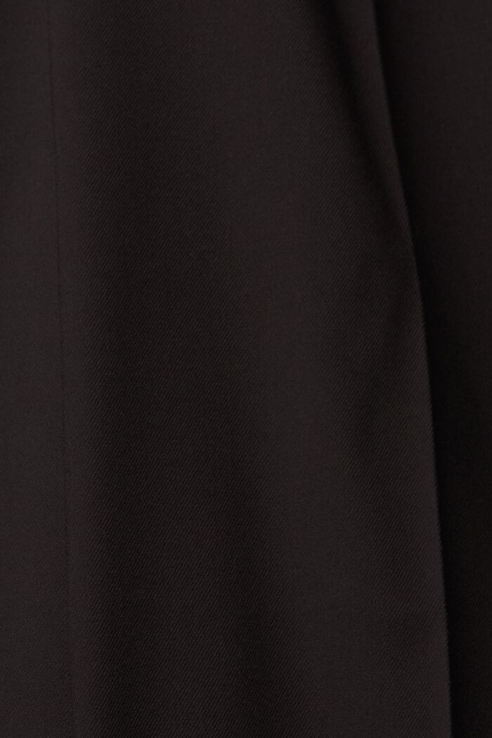Korkeavyötäröiset leveälahkeiset housut, BLACK, detail image number 7