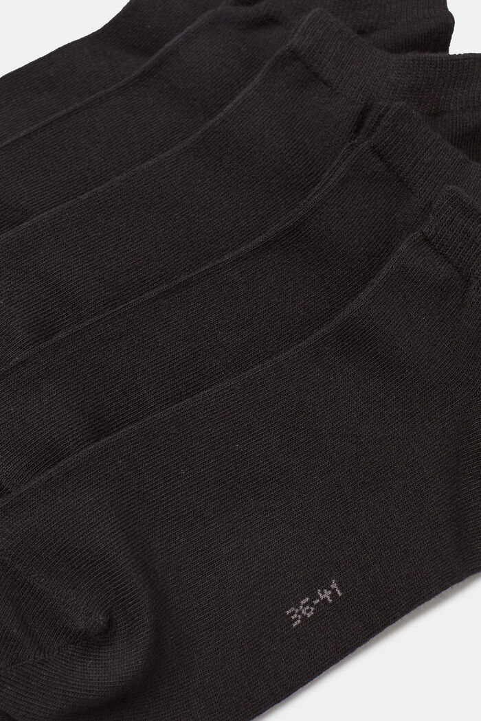 5 paria sukkia puuvillasekoitetta, BLACK, detail image number 2