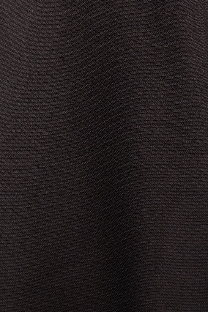 Kierrätettyä: topattu, pitkä takki, jossa irrotettava huppu, BLACK, detail image number 5