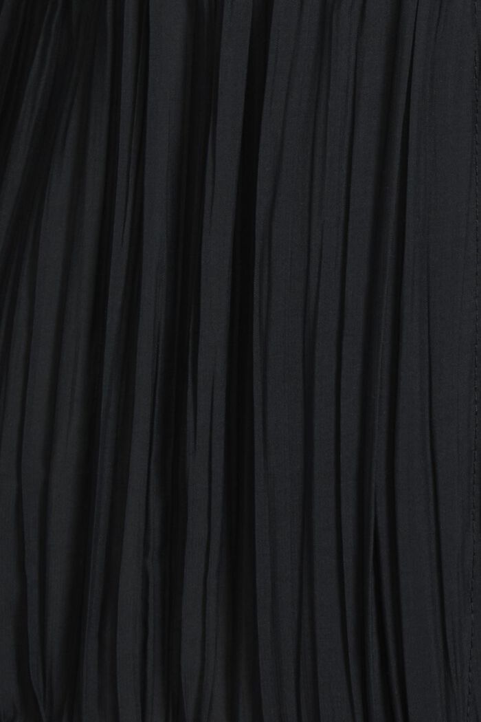 Laskostettu pystykauluksinen takki, BLACK, detail image number 4