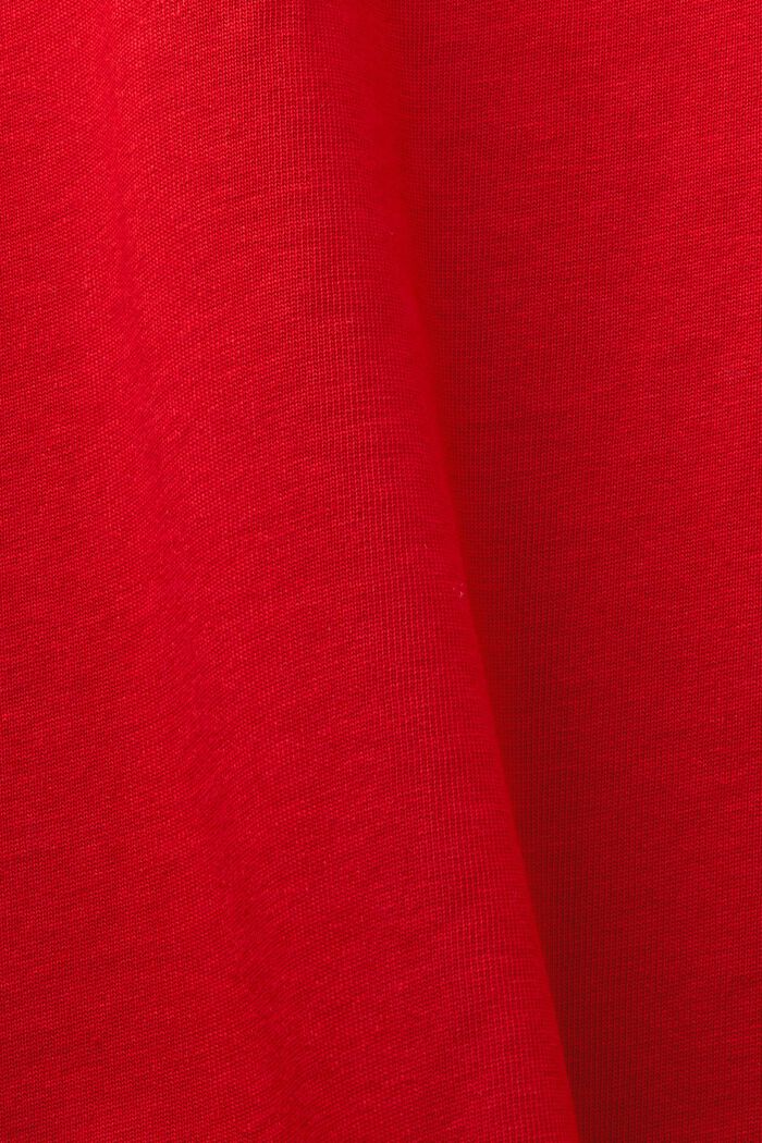 Logollinen unisex-t-paita puuvillajerseytä, RED, detail image number 7
