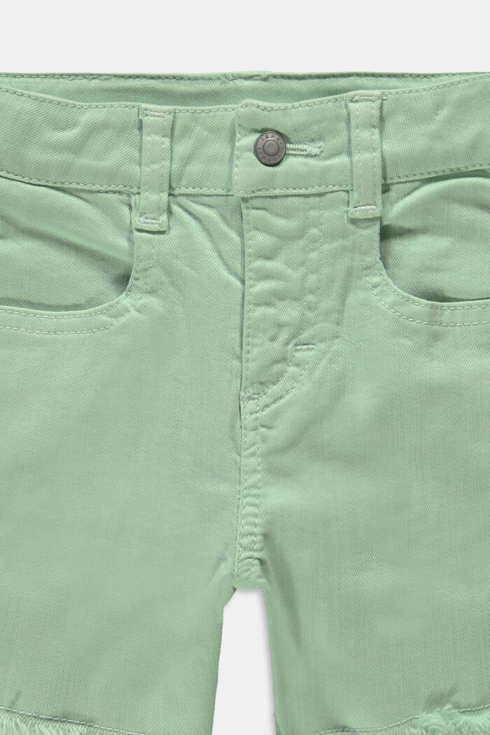 Kierrätettyä: shortsit, joissa säädettävä vyötärö, PISTACCHIO GREEN, detail image number 2