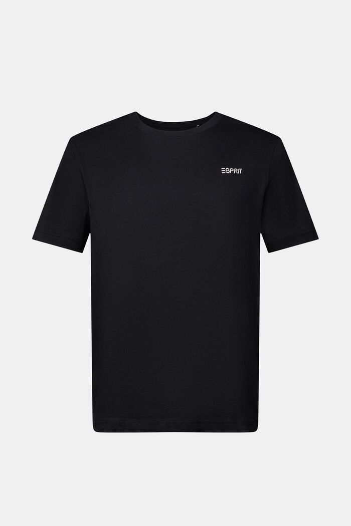 Logollinen T-paita puuvillaa, BLACK, detail image number 6