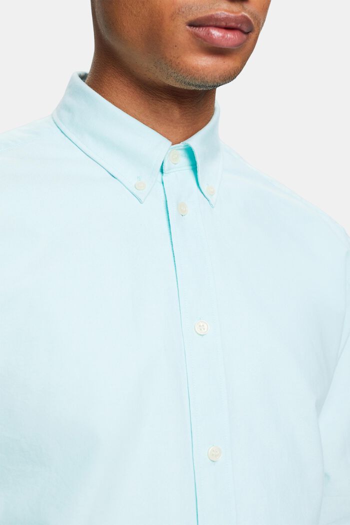 Puuvillainen Oxford-paita, LIGHT AQUA GREEN, detail image number 3