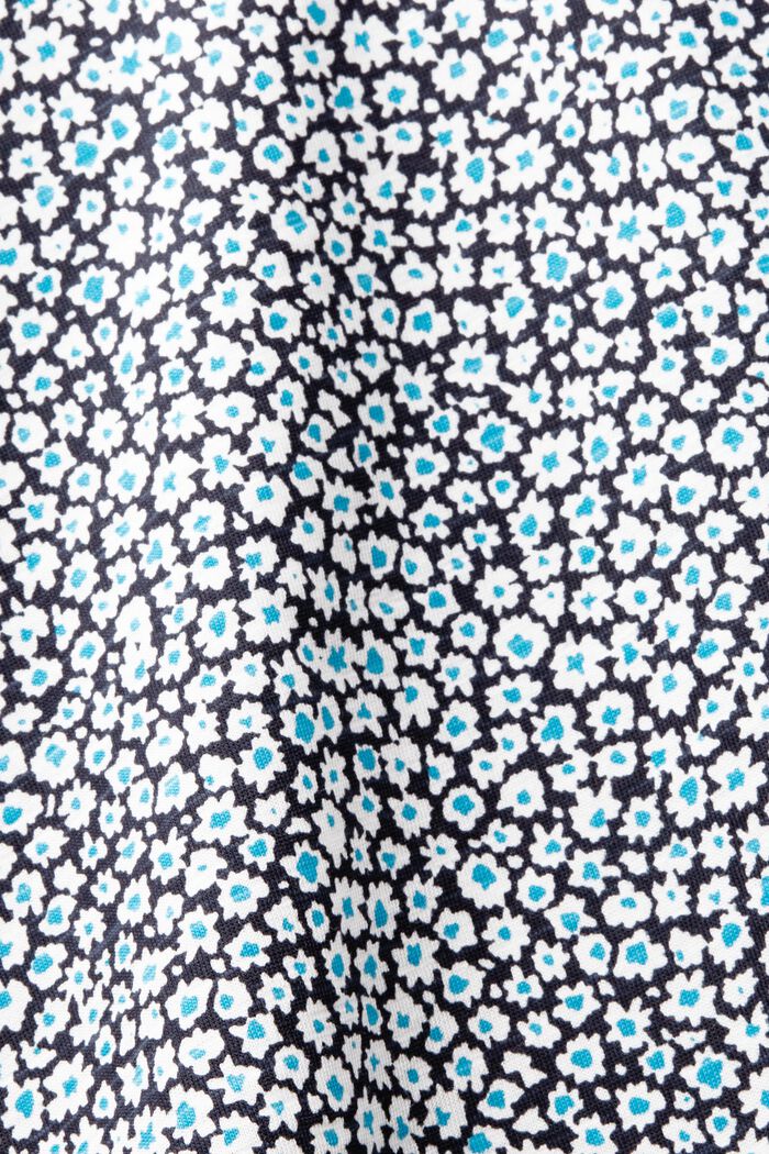 Painokuvioitu t-paita, jossa rullareunat, NAVY BLUE, detail image number 5