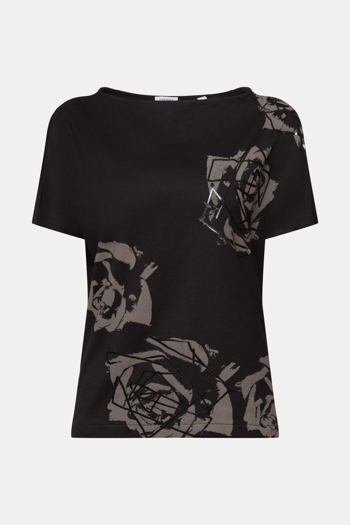 T-paita, jossa graafinen painatus, BLACK, detail image number 6