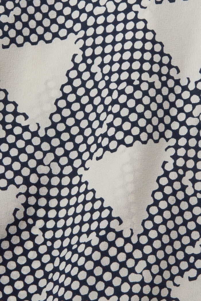 Kuvioitu pusero, 100 % silkkiä, DARK BLUE, detail image number 5