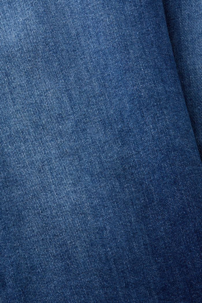 Retrotyyliset, suorat farkut, joissa korkea vyötärö, BLUE DARK WASHED, detail image number 5