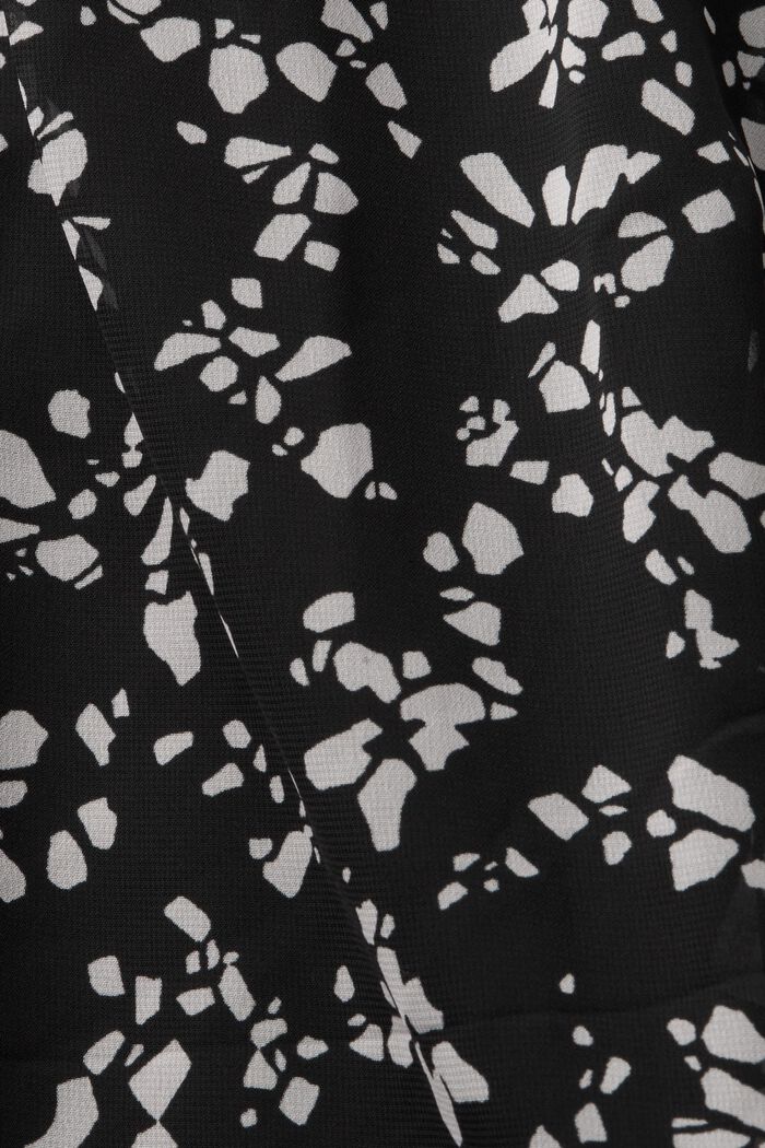 Painokuvioitu sifonkipusero, BLACK, detail image number 4