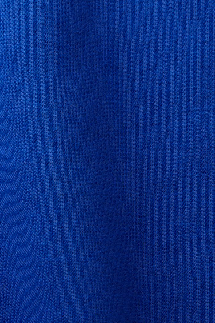 Logollinen unisex-collegepaita puuvillafleeceä, BRIGHT BLUE, detail image number 7