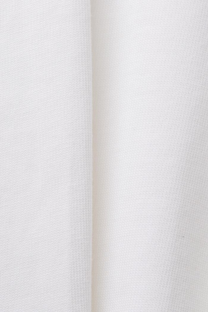 Vajaapituinen jersey-t-paita, jossa pyöreä pääntie, WHITE, detail image number 5