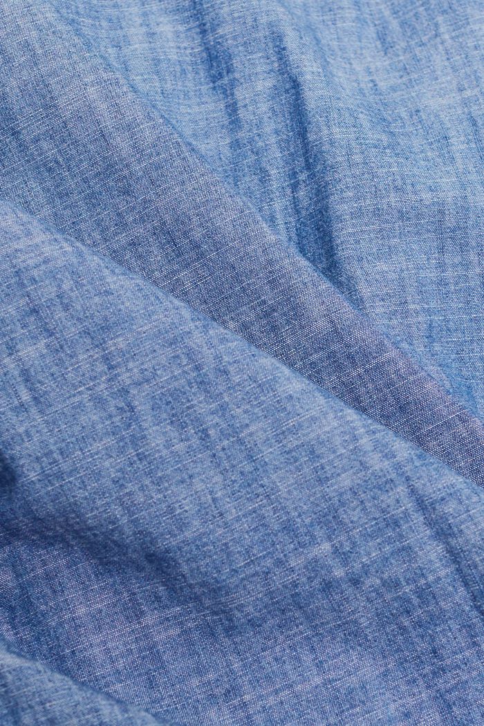 Nappikauluksellinen farkkupaita, BLUE MEDIUM WASHED, detail image number 6