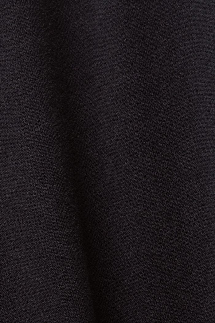 Lankavärjätty jersey-t-paita, 100 % puuvillaa, BLACK, detail image number 5
