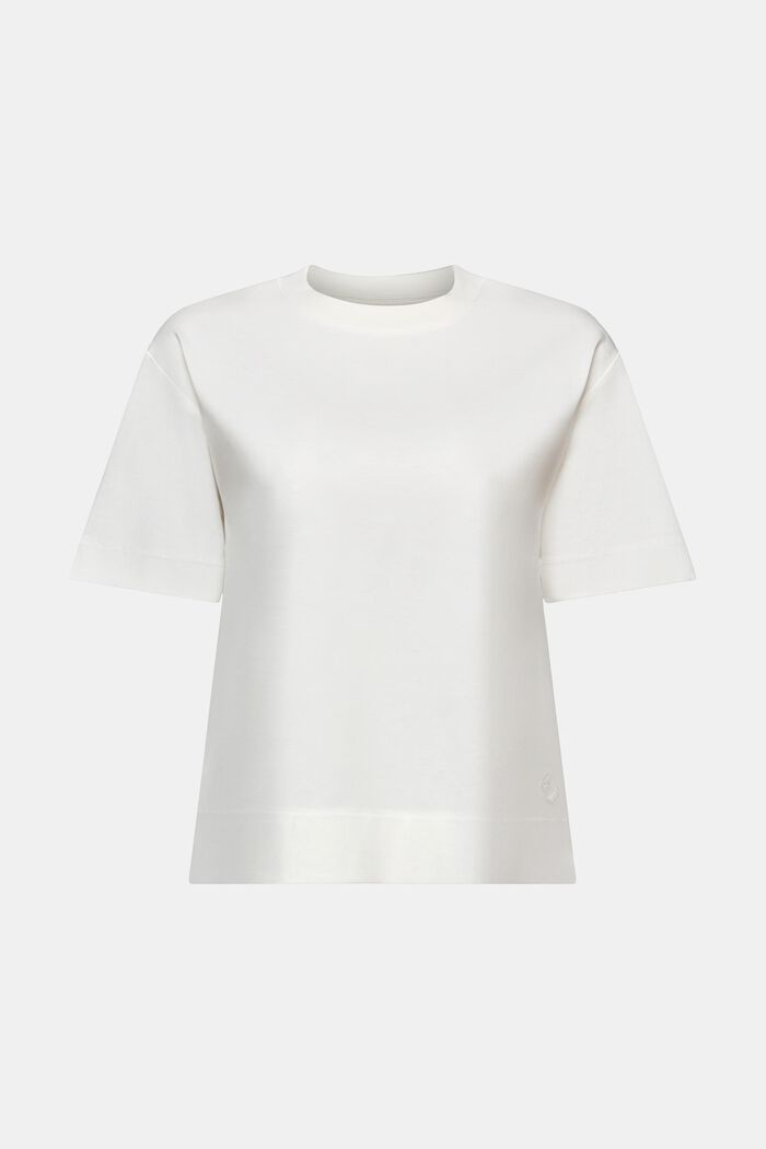 Pima-puuvillasta valmistettu T-paita, jossa pyöreä pääntie, OFF WHITE, detail image number 6