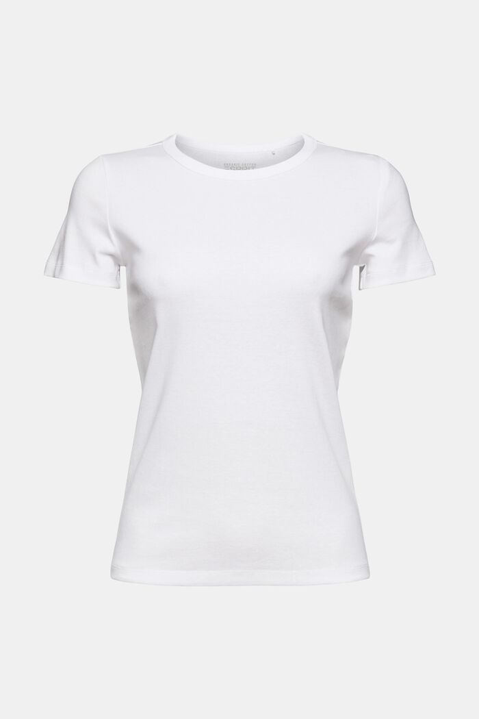 T-paita puuvillaa, WHITE, detail image number 6