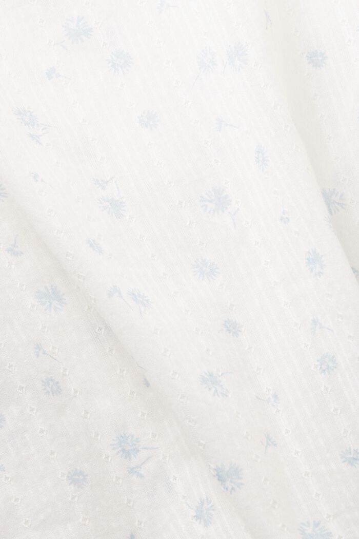 Dobby-pusero kukkaprintillä, OFF WHITE, detail image number 5