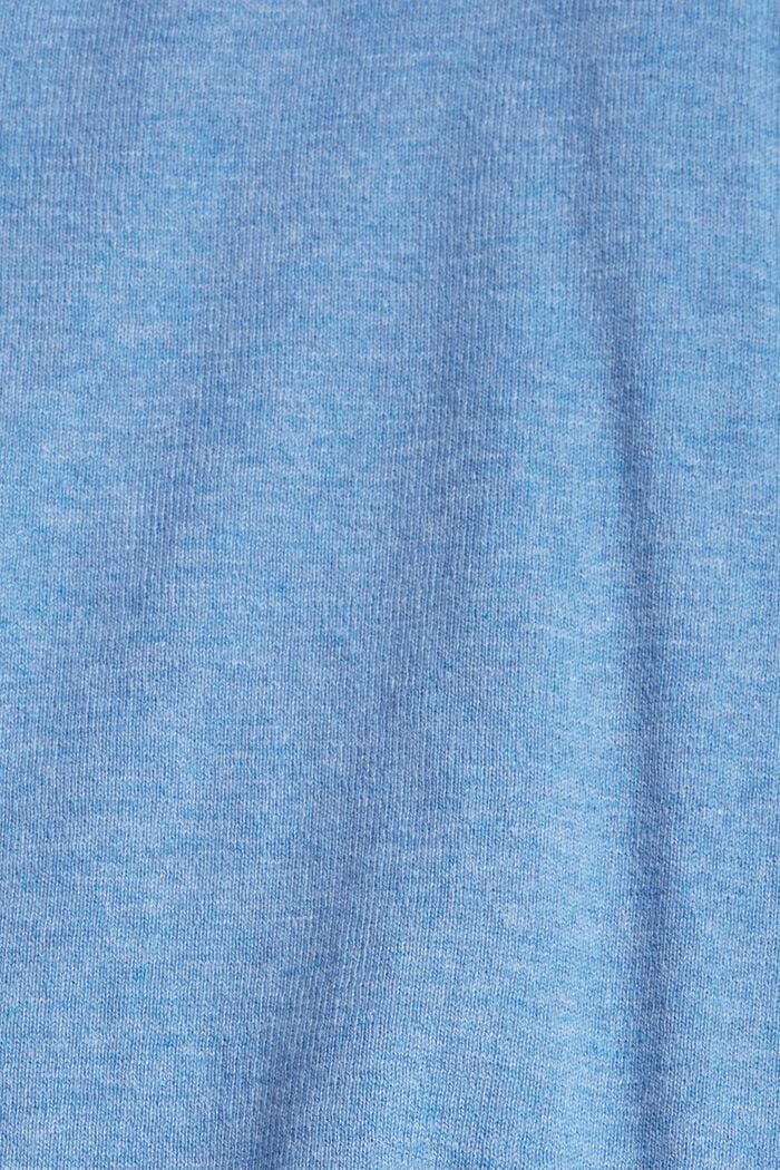 Hienoneulepusero 100 % puuvillaa, LIGHT BLUE LAVENDER, detail image number 4