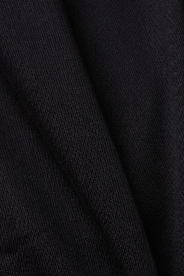 Suoralahkeiset farkut, joissa keskikorkea vyötärö, BLACK RINSE, detail image number 4