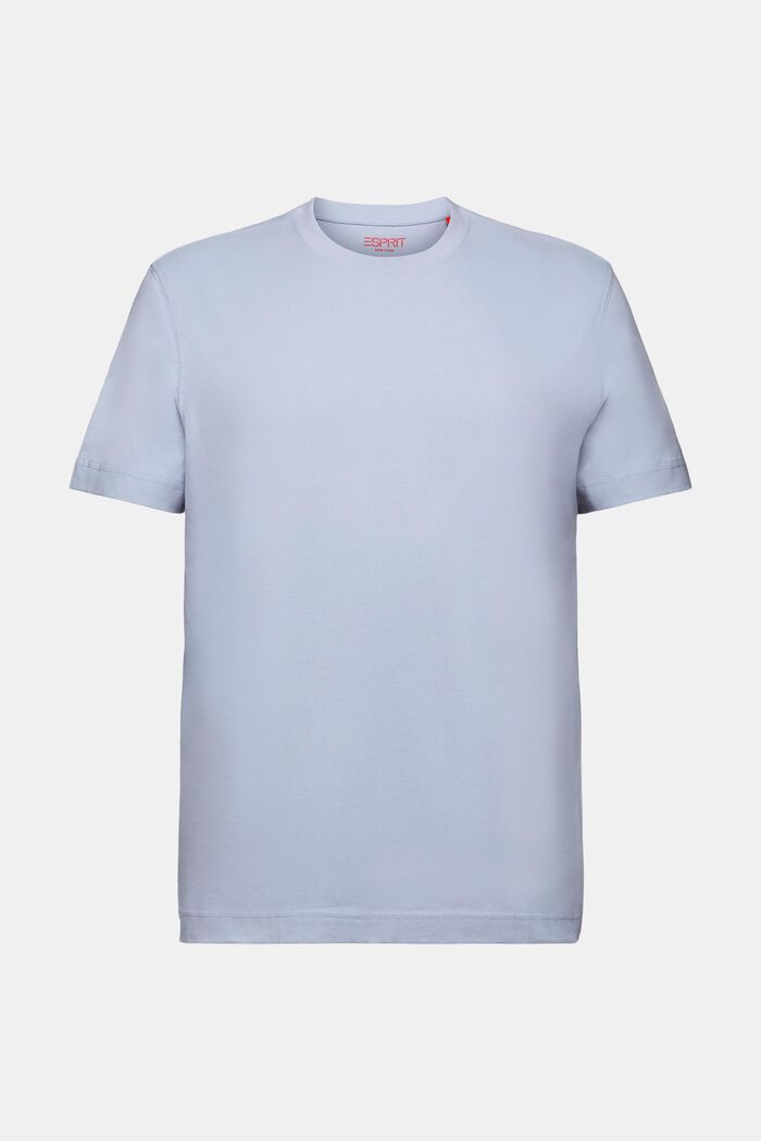 T-paita pyöreällä pääntiellä puuvillajerseytä, LIGHT BLUE LAVENDER, detail image number 6
