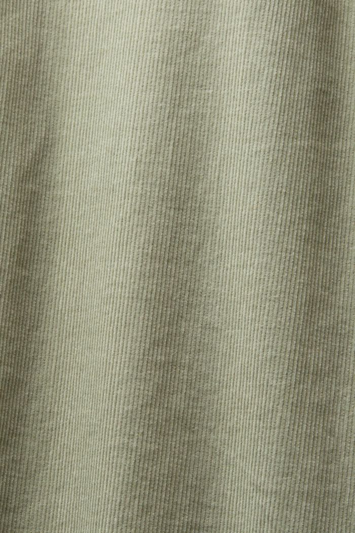 Samettipaita 100 % puuvillaa, DUSTY GREEN, detail image number 5