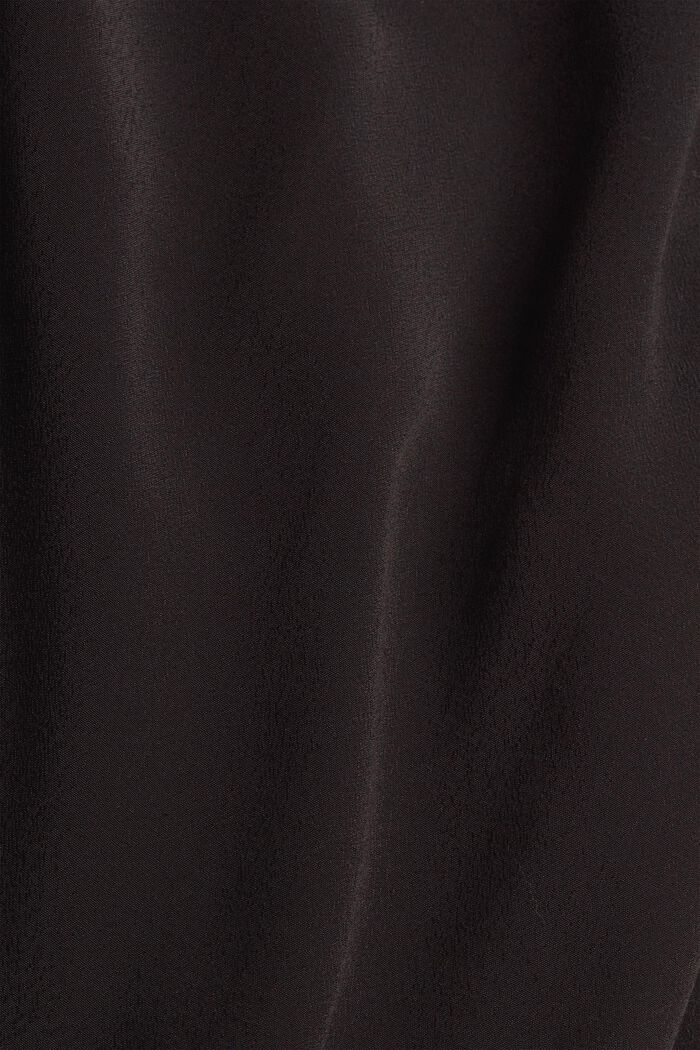Midimekko kreppiä, jossa LENZING™ ECOVERO™, BLACK, detail image number 4