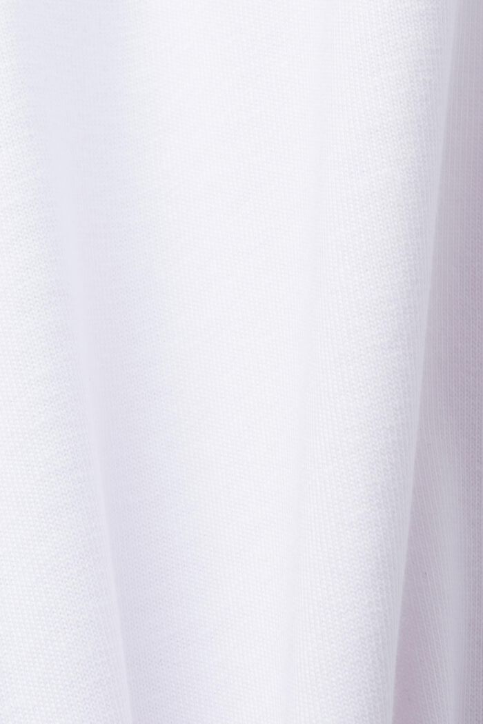 Jerseypikeepaita, puuvillasekoitetta, WHITE, detail image number 5