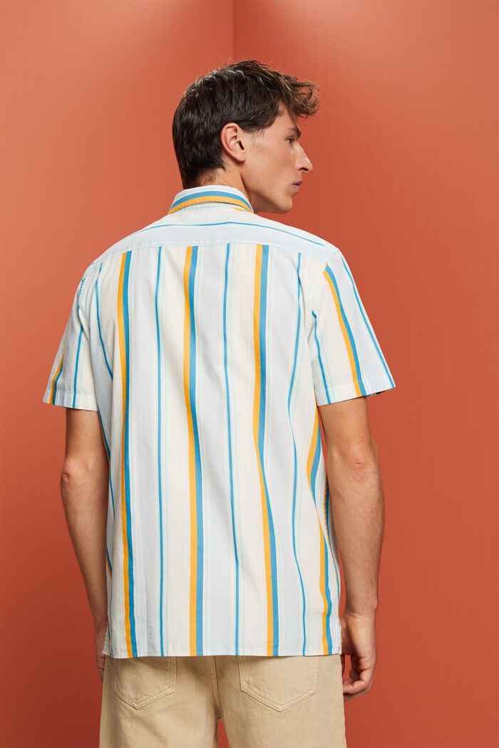 Kuvioitu, lyhythihainen paita, 100 % puuvillaa, TURQUOISE, detail image number 3