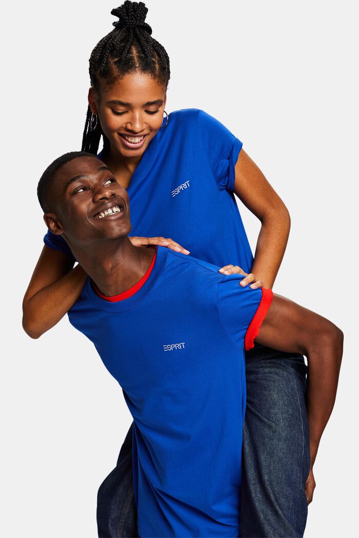 Logollinen unisex-t-paita, BRIGHT BLUE, detail image number 5