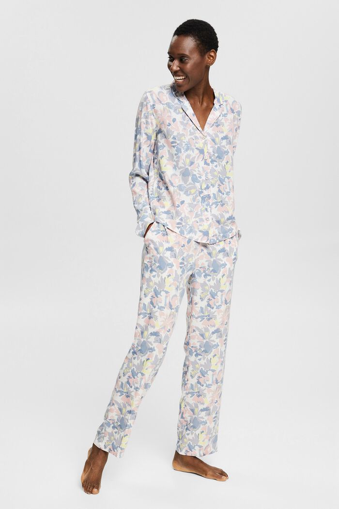 Kukkakuvioitu pyjama, LENZING™ ECOVERO™