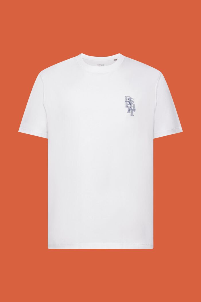 Logollinen T-paita 100 % puuvillaa, WHITE, detail image number 6