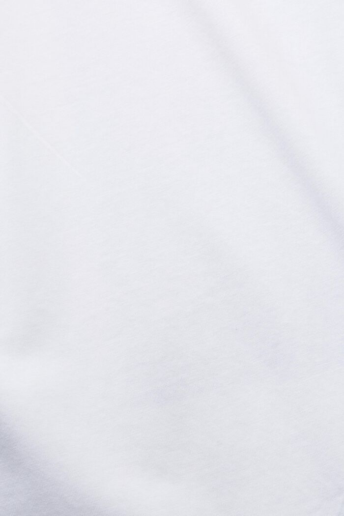 Jersey-t-paita 100 % puuvillaa, selässä painatus, WHITE, detail image number 6