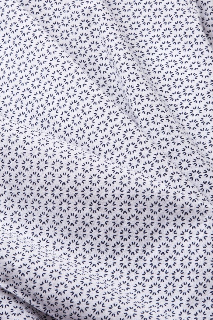 Painokuvioitu pellavasekoitepaita, WHITE, detail image number 4