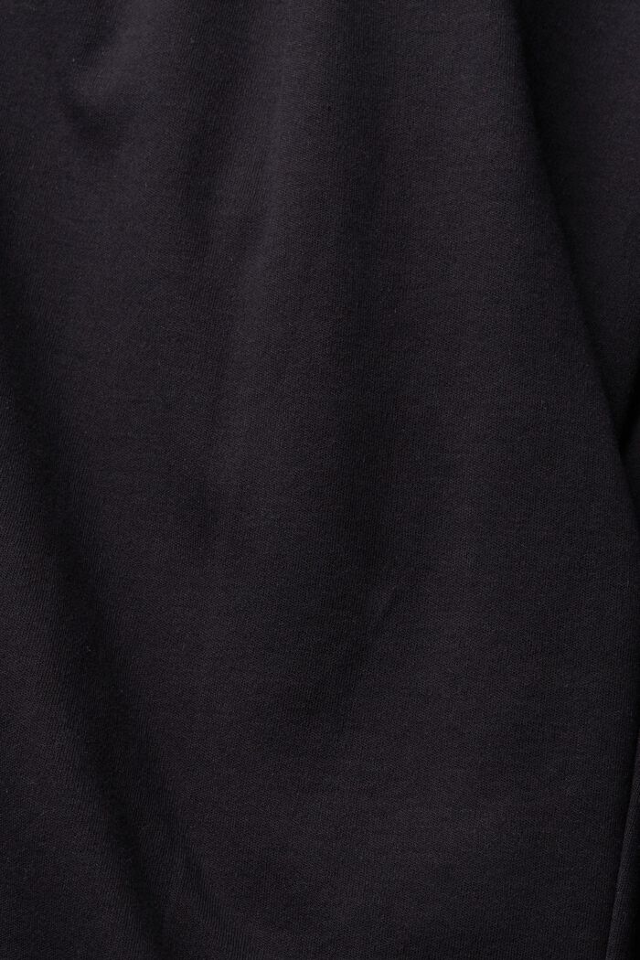 Leveälahkeiset jerseyhousut, BLACK, detail image number 4