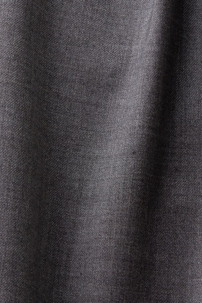 Korkeavyötäröiset laskostetut housut, MEDIUM GREY, detail image number 5