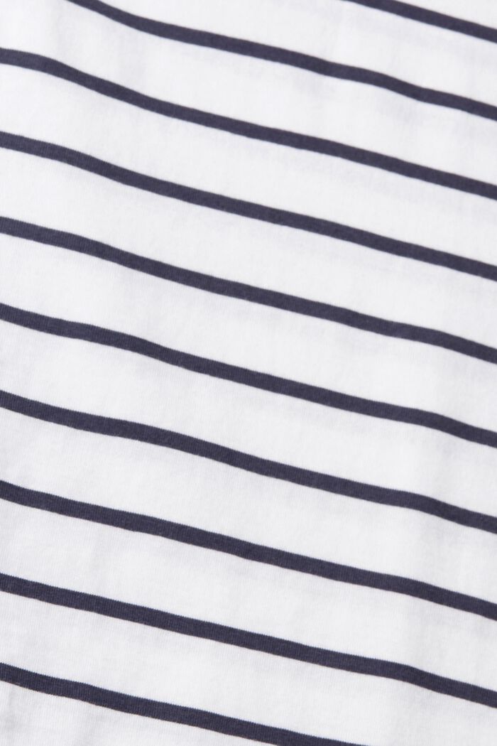 Sis. TENCEL™: raidallinen T-paita, NEW WHITE, detail image number 4