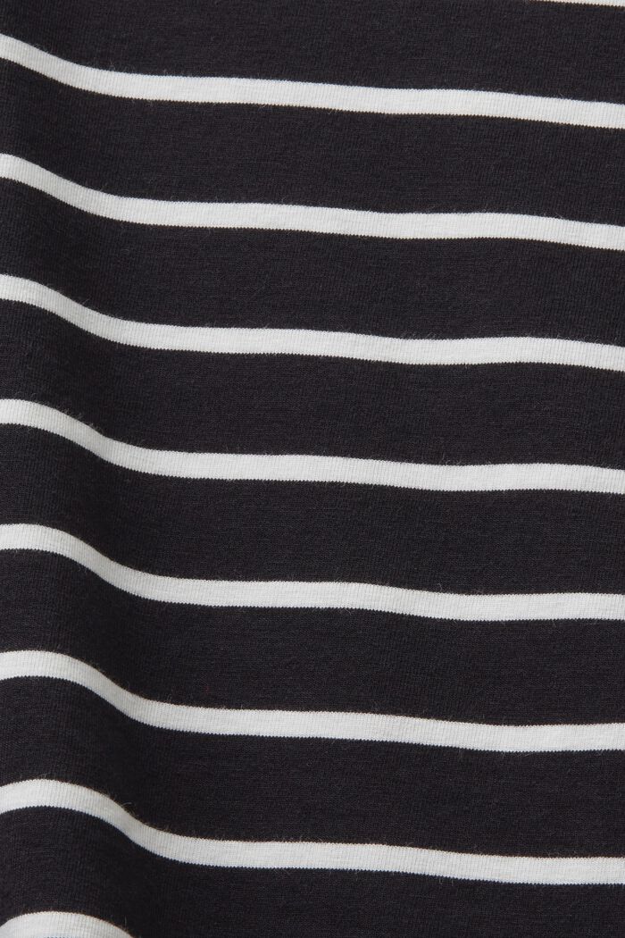 Pyöreäpäänteinen raidallinen paita, BLACK, detail image number 5