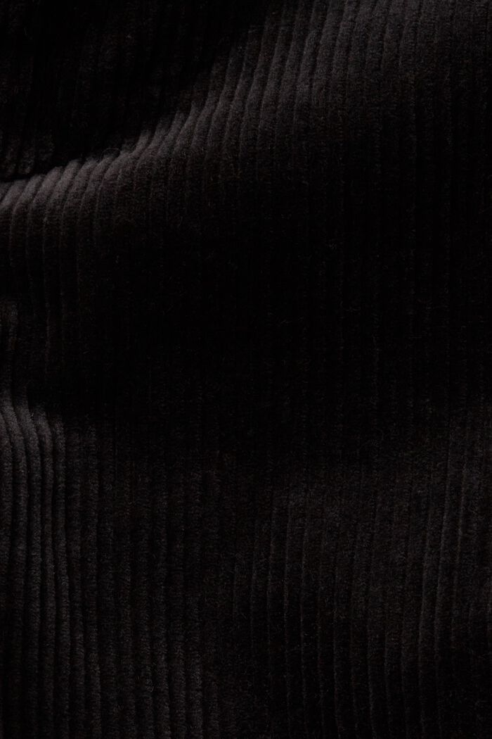 Leveälahkeiset vakosamettihousut, BLACK, detail image number 6