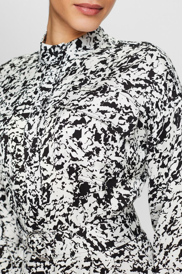Painettu satiininen paitamekko, ICE, detail image number 3
