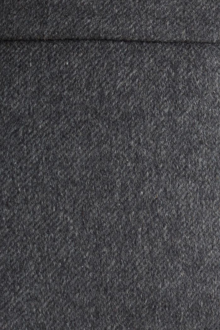 Sisältää villaa: elegantti A-linjainen hame, DARK GREY, detail image number 4