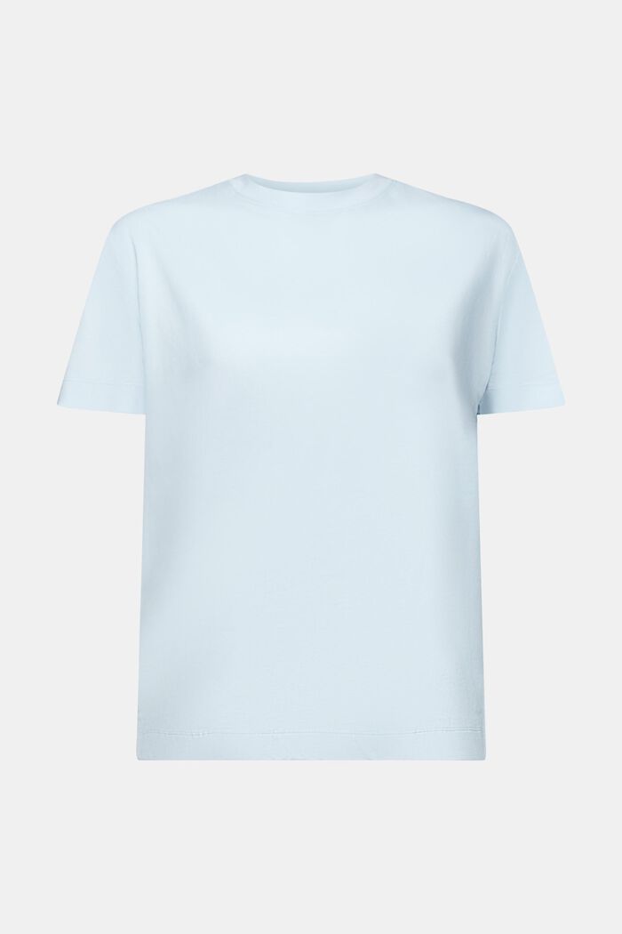 Lyhythihainen T-paita, jossa pyöreä pääntie, PASTEL BLUE, detail image number 6