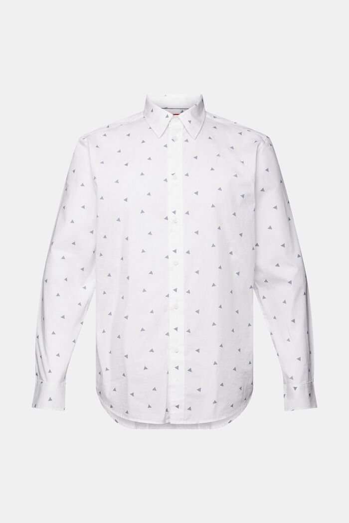 Kuvioitu paita, 100 % puuvillaa, NEW WHITE, detail image number 5