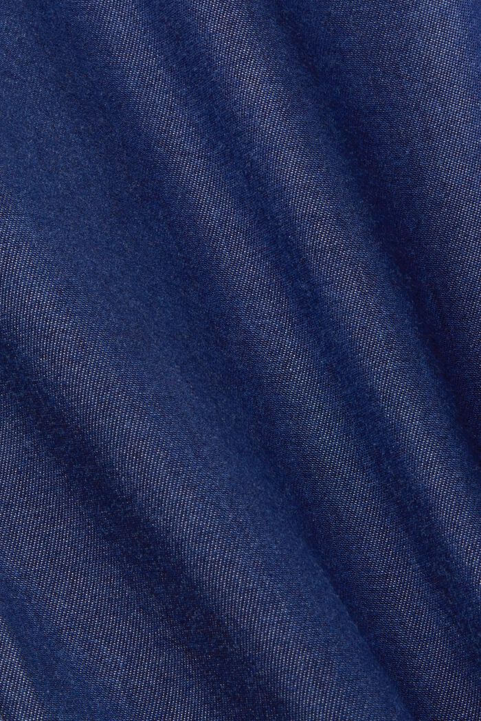 Vajaapituiset leveälahkeiset housut, TENCEL™, BLUE DARK WASHED, detail image number 6