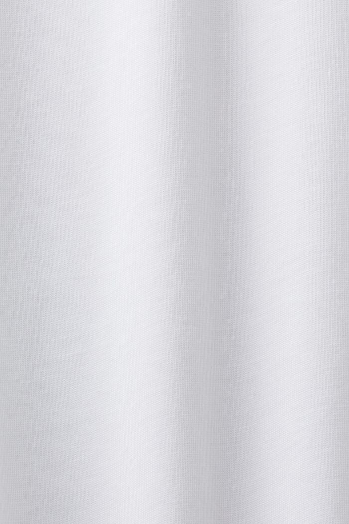 Logollinen t-paita puuvillajerseytä, WHITE, detail image number 6