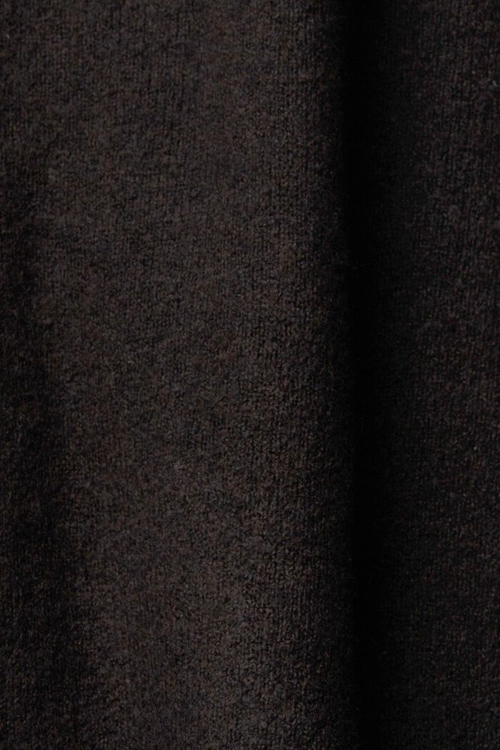Hihaton neuletakki villasekoitetta, BLACK, detail image number 1