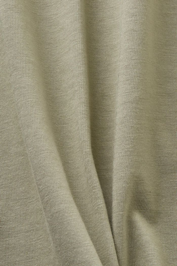 Painokuvioitu t-paita luomupuuvillaa, DUSTY GREEN, detail image number 4
