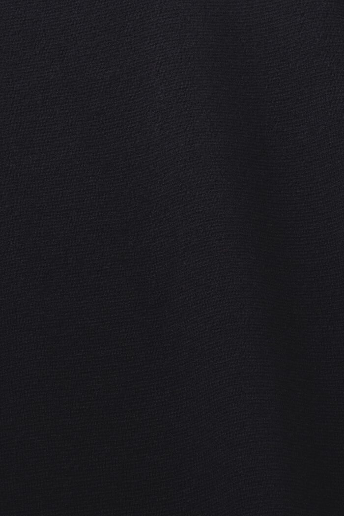 Perusmallinen neulepusero villasekoitetta, V-pääntie, BLACK, detail image number 5
