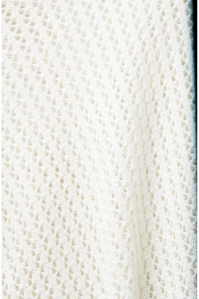 Kohopintainen neulepusero luomupuuvillaa, OFF WHITE, detail image number 5