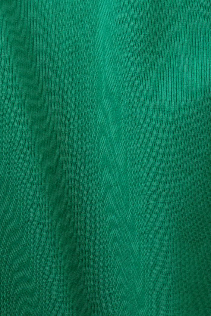 Graafinen t-paita puuvillajerseytä, DARK GREEN, detail image number 5